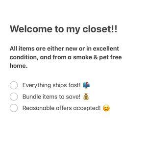 Welcome to my closet!